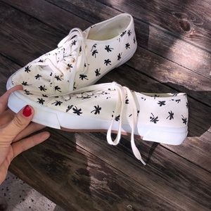 OLD NAVY off white palm tree shoes